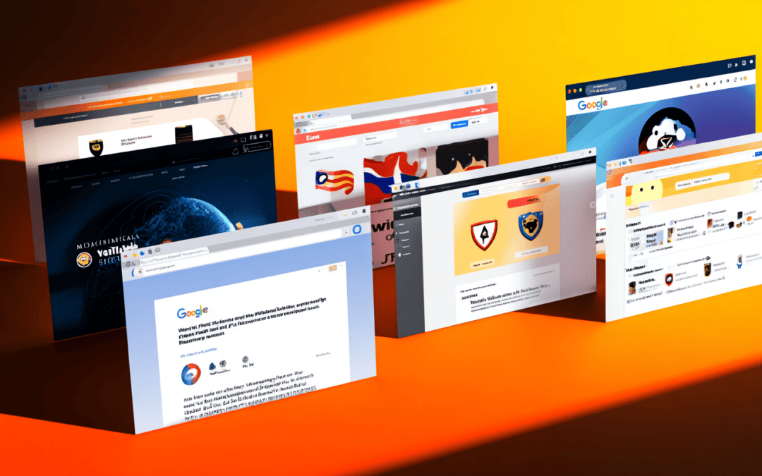 Chrome, Edge, Safari, Firefox. Alle amerikanske.