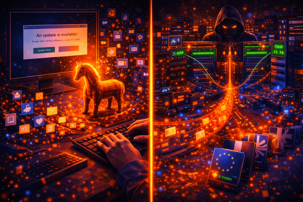 Din software opdaterer sig selv. Med malware.