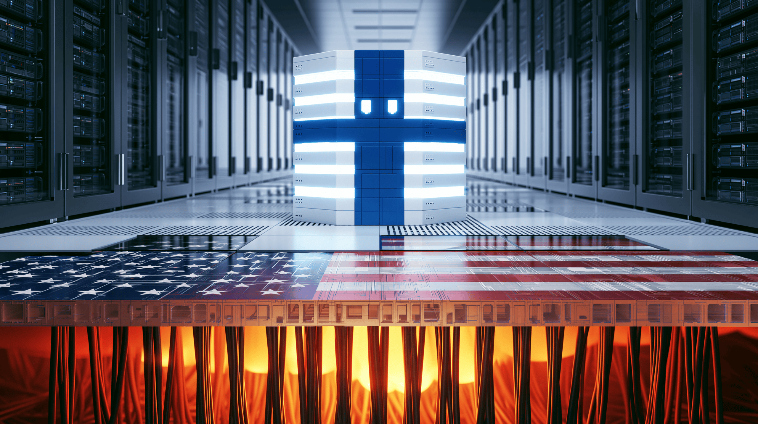 En finsk jura-AI markedsfører europæisk dataopbevaring. Hele driften kører på amerikansk cloud. Ét skifte ville lukke hullet.